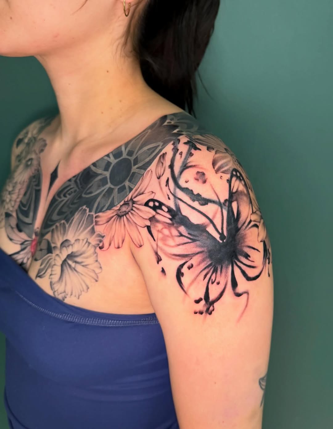 Tattoo by @sarah_margaret_tattoo — black_and_grey