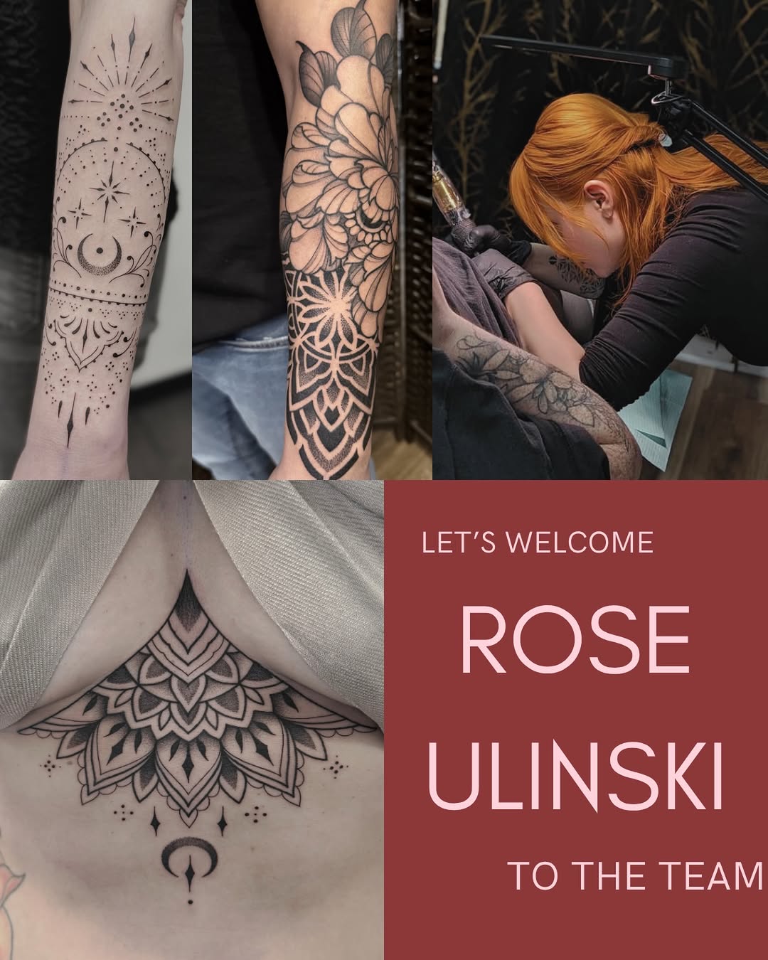 Tattoo by @roseydeers — geometric, dotwork