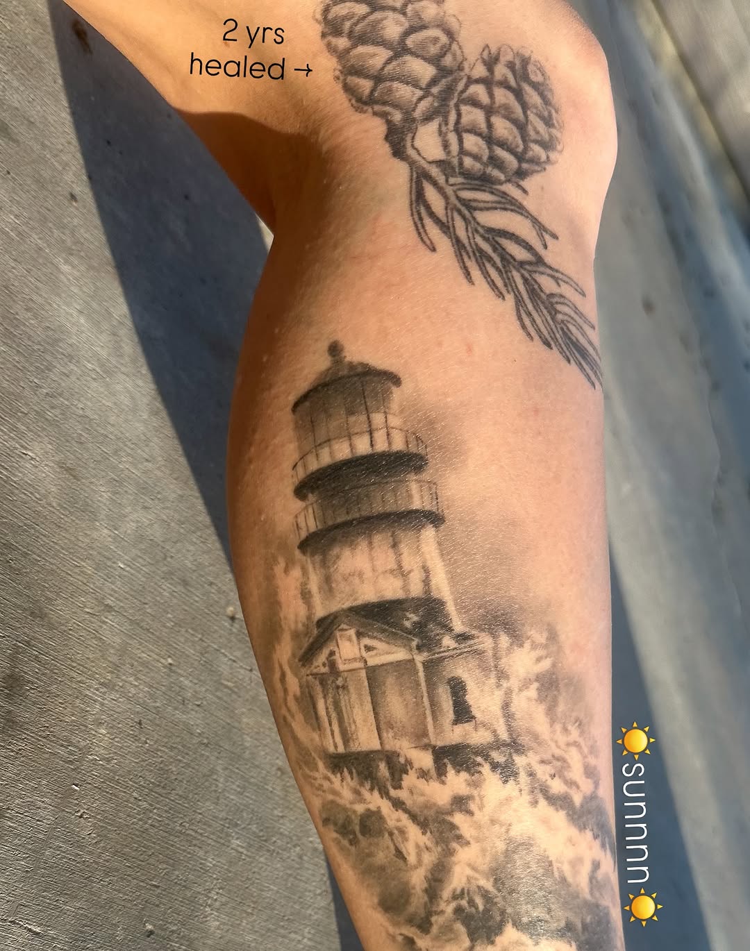 Tattoo by @kay.b.tats — realism, black_and_grey