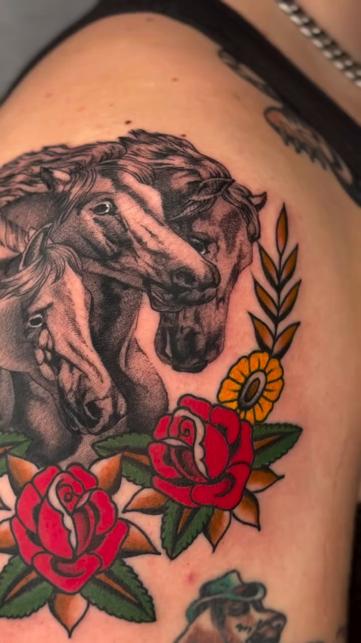 Tattoo by @sarahxtinetattoo — realism, illustrative