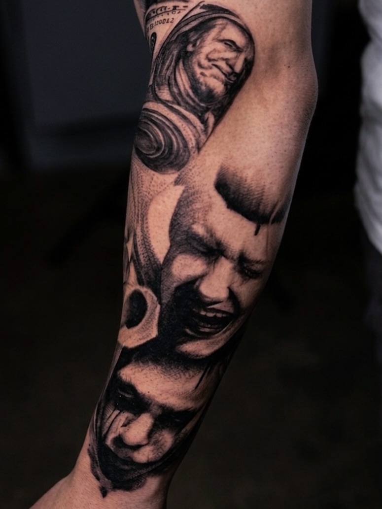 Tattoo by @arenwave — realism, black_and_grey
