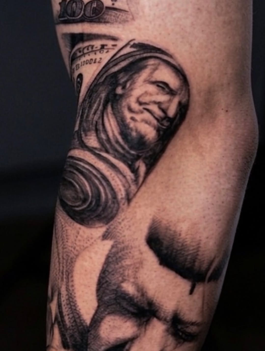 Tattoo by @arenwave — realism, black_and_grey