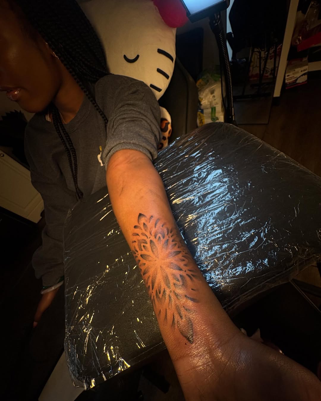Tattoo by @mariamancc โ geometric, dotwork