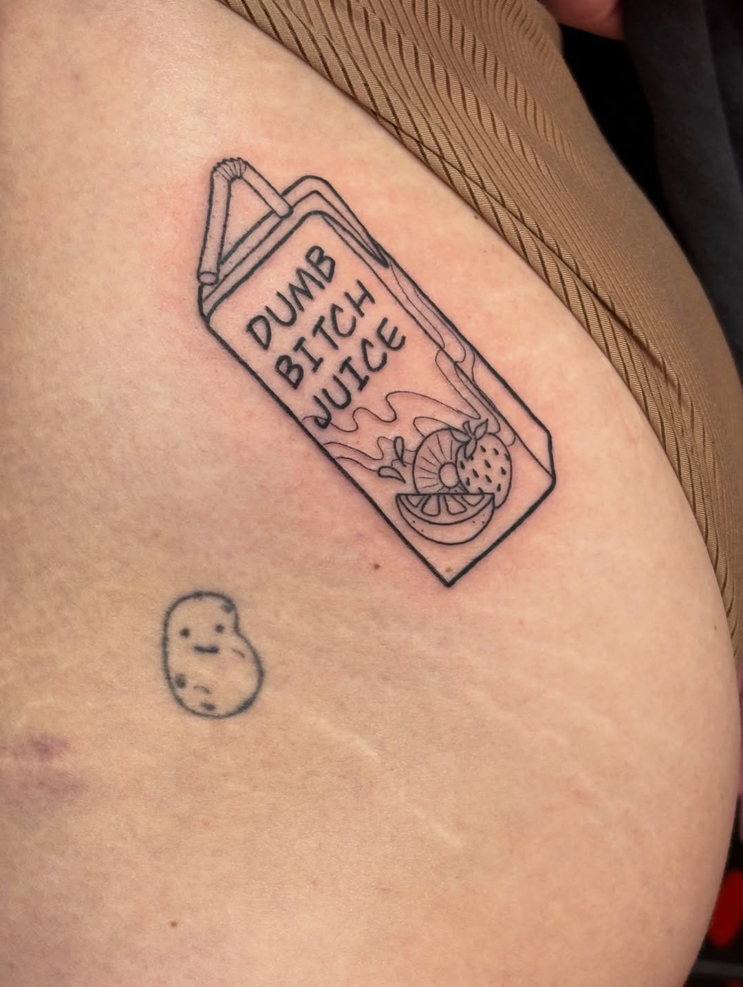 Tattoo by @tattoosbydani504 — illustrative, lettering_script