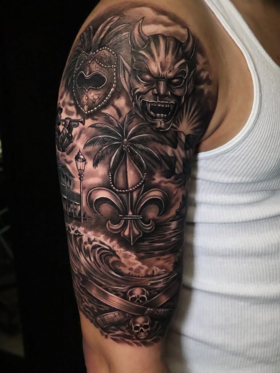 Tattoo by @angels__tattoo — black_and_grey, realism