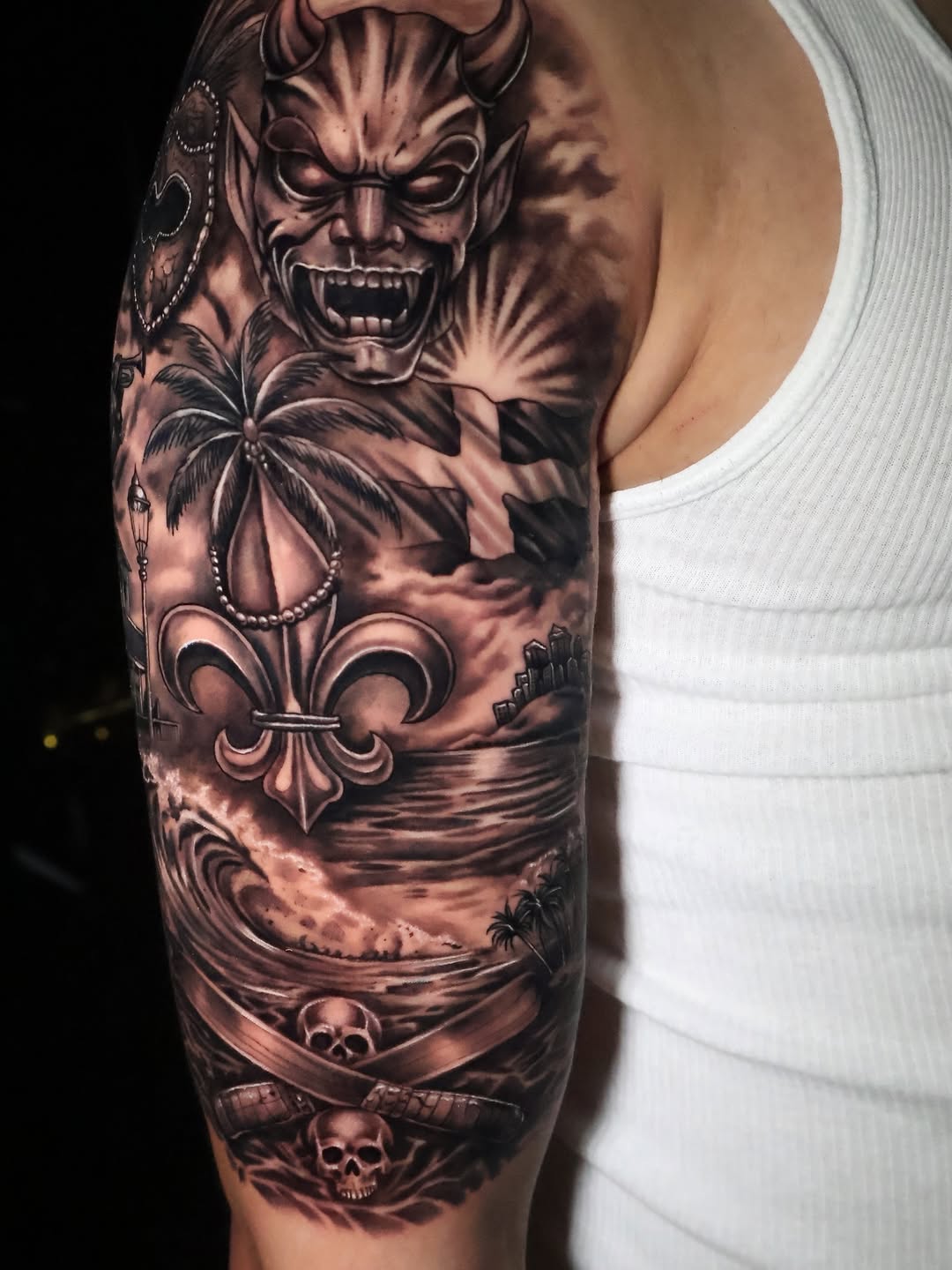 Tattoo by @angels__tattoo — black_and_grey, realism