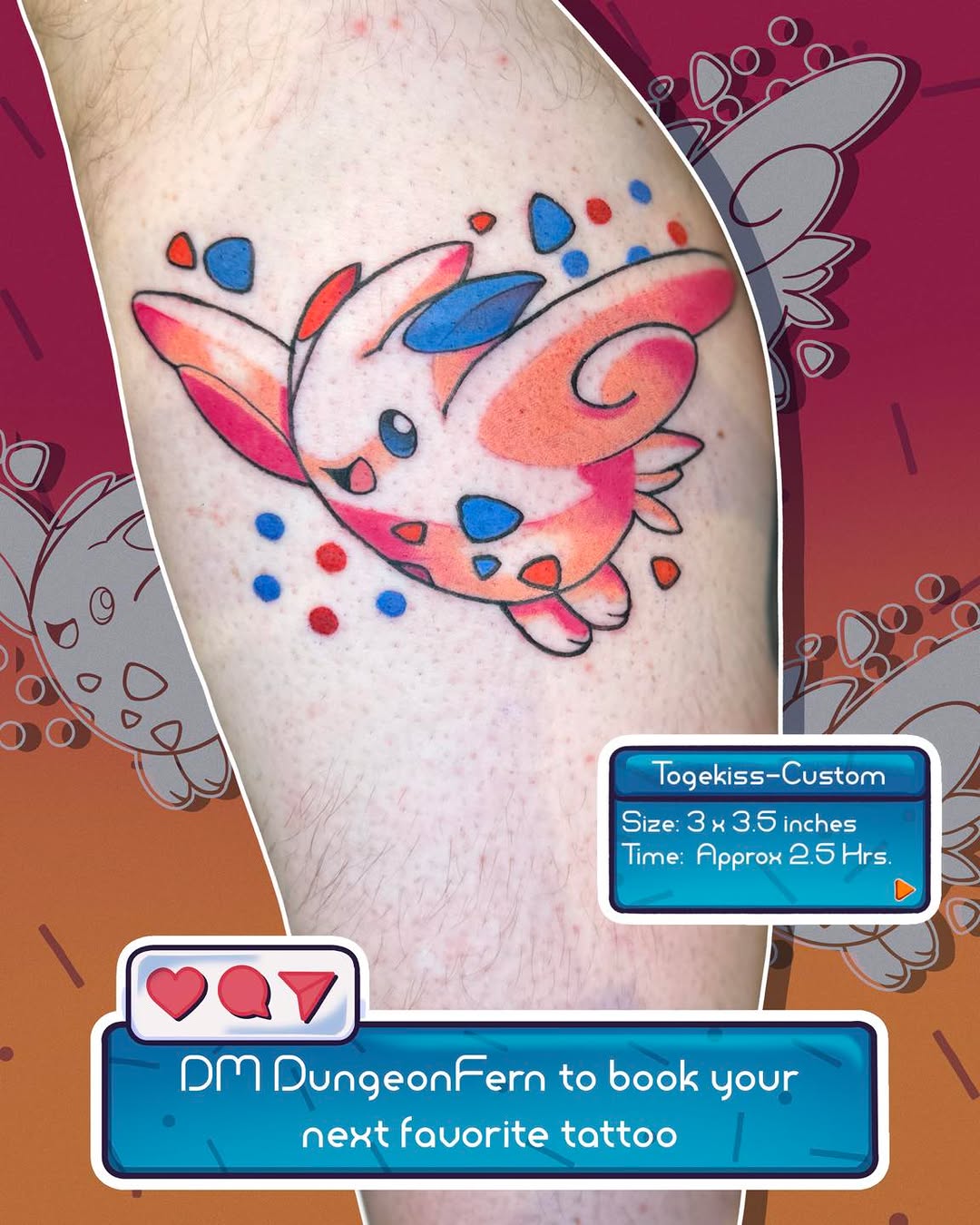 Tattoo by @dungeonfern โ new_school, anime