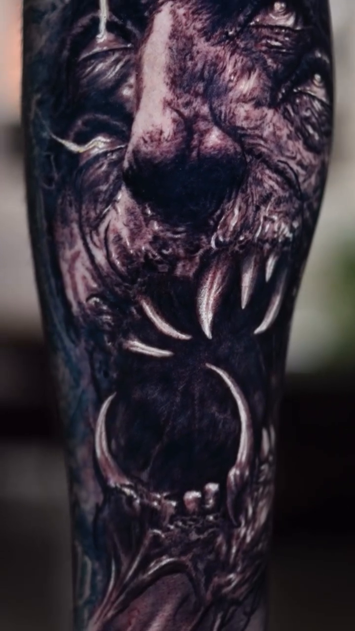 Tattoo by @zach.the.ripperr — dark_realism, black_and_grey