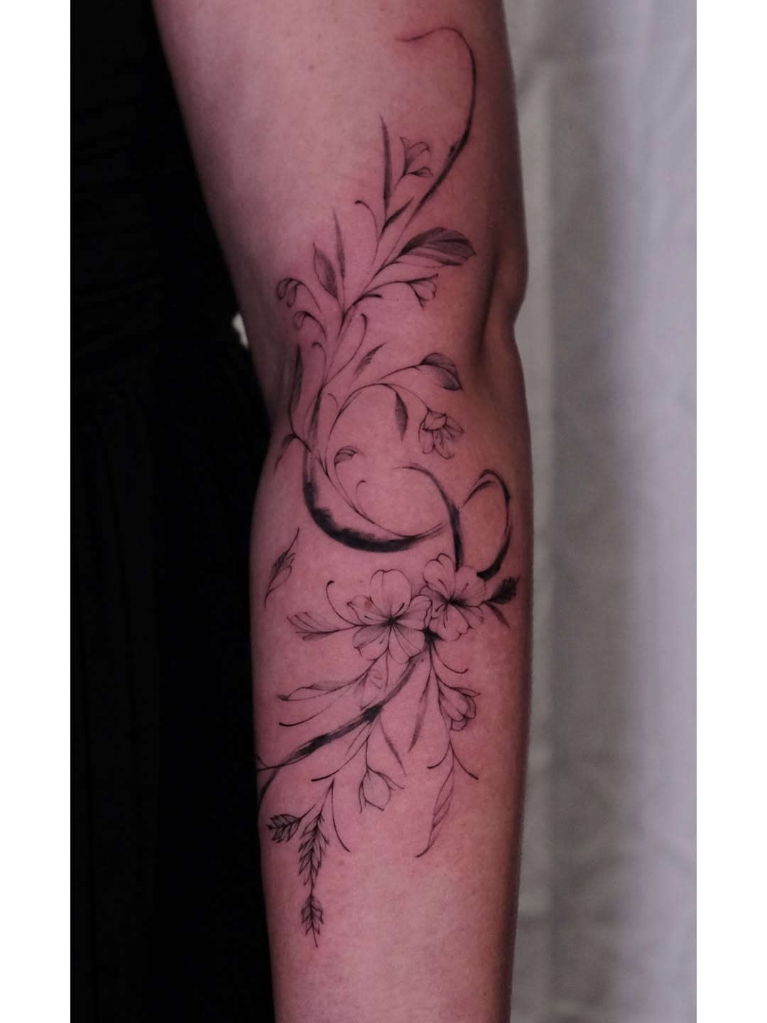 Tattoo by @apes.ttt โ fine_line, black_and_grey