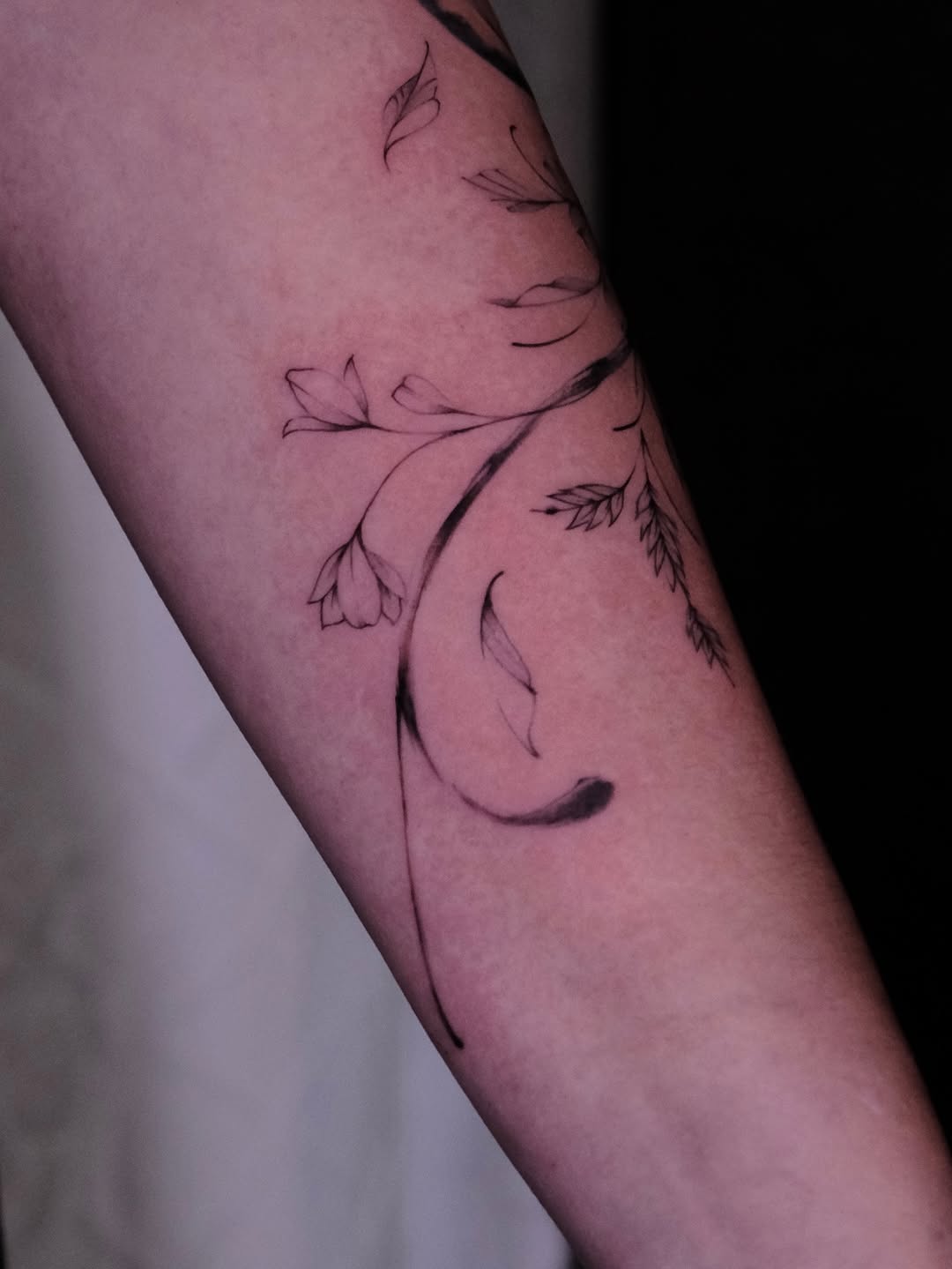 Tattoo by @apes.ttt โ fine_line, minimalist