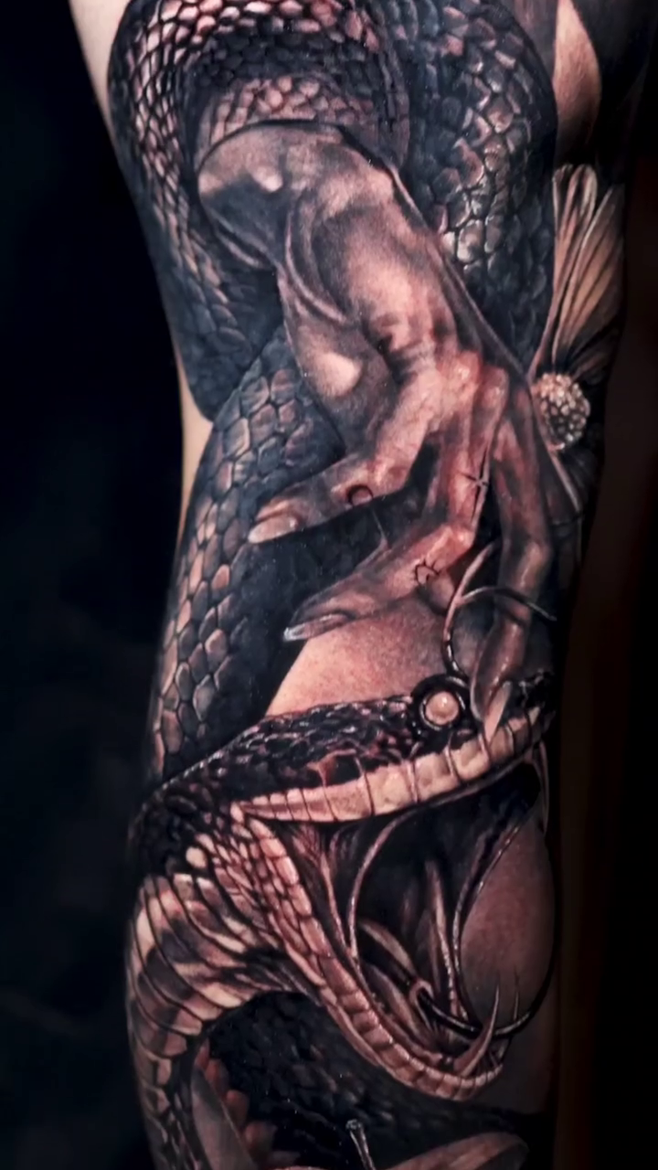Tattoo by @yourock_tattoo — realism, black_and_grey