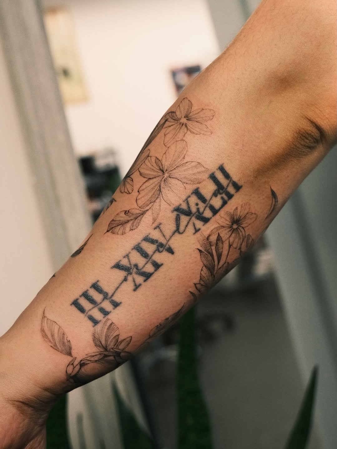 Tattoo by @inksby.thi โ lettering_script, fine_line