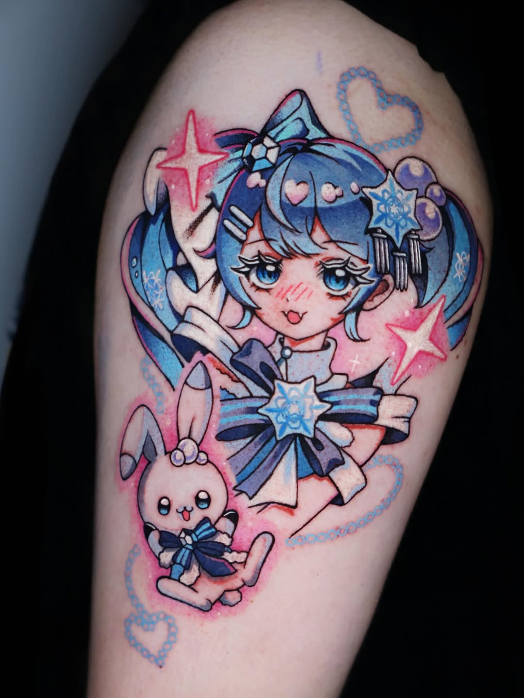 Tattoo by @kill.sweetie — anime, new_school