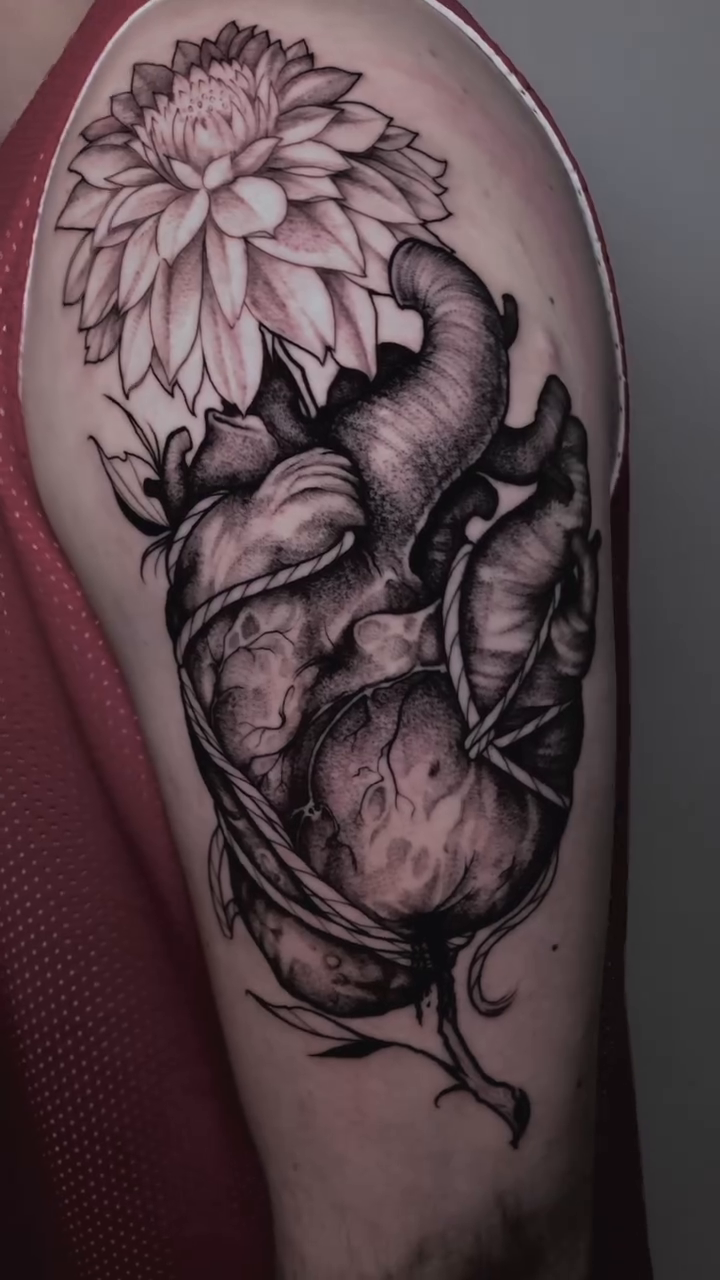Tattoo by @xiva_tattoo — black_and_grey, realism