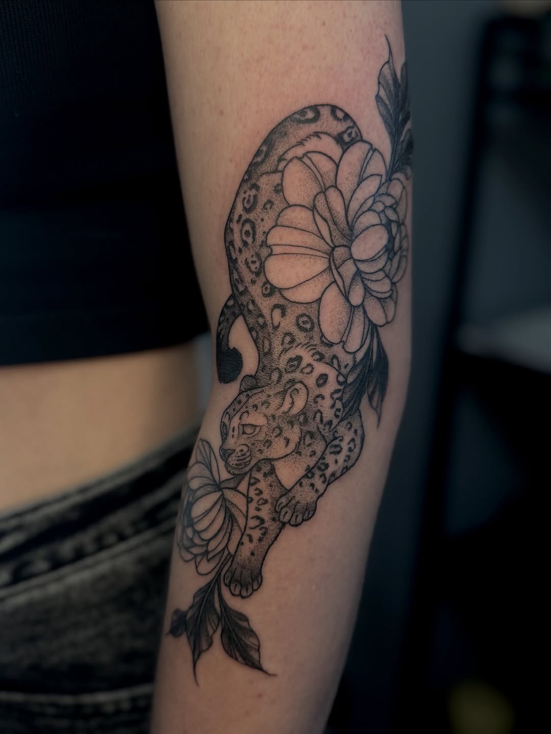 Tattoo by @porcelain_tats — dotwork, black_and_grey