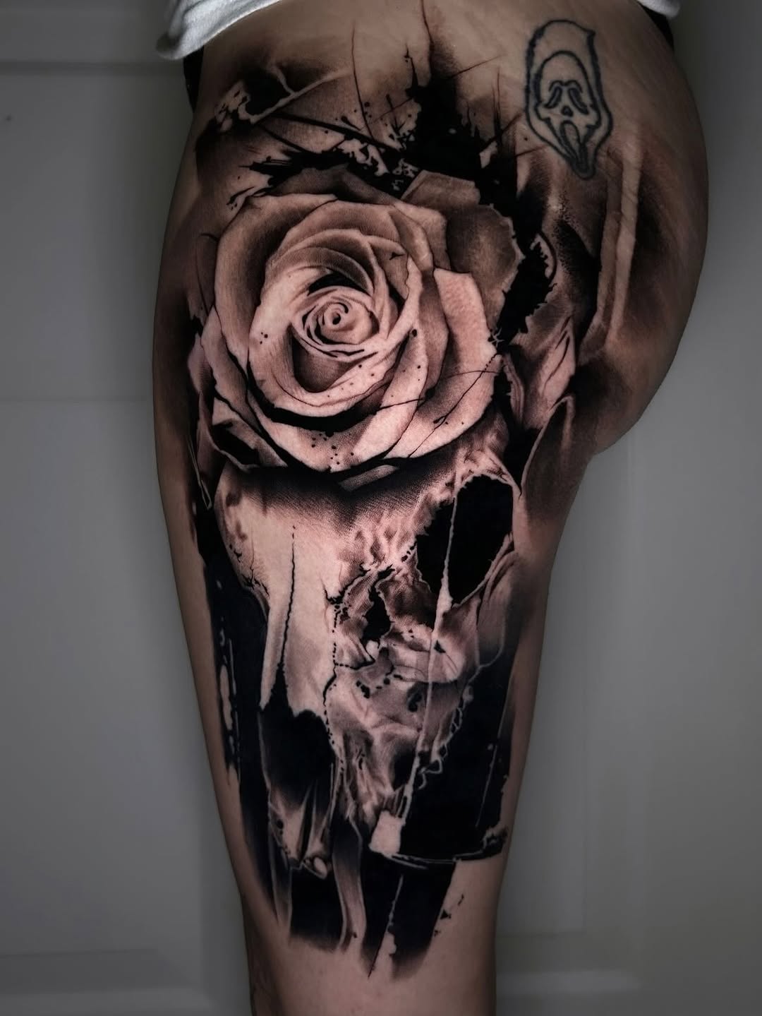 Tattoo by @cxrsmeiertattoos — realism, dark_realism