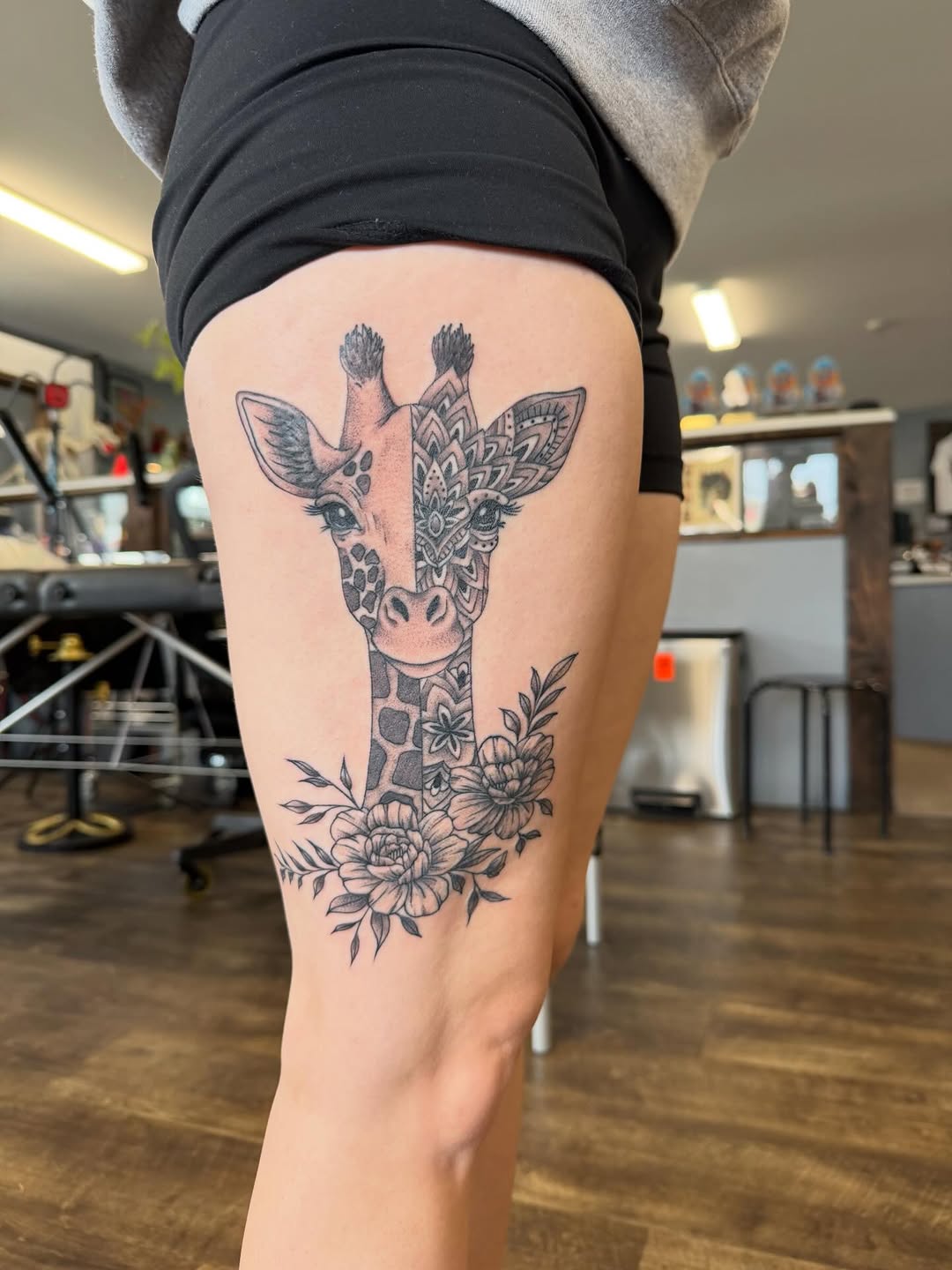 Tattoo by @hopelessink2022 — black_and_grey