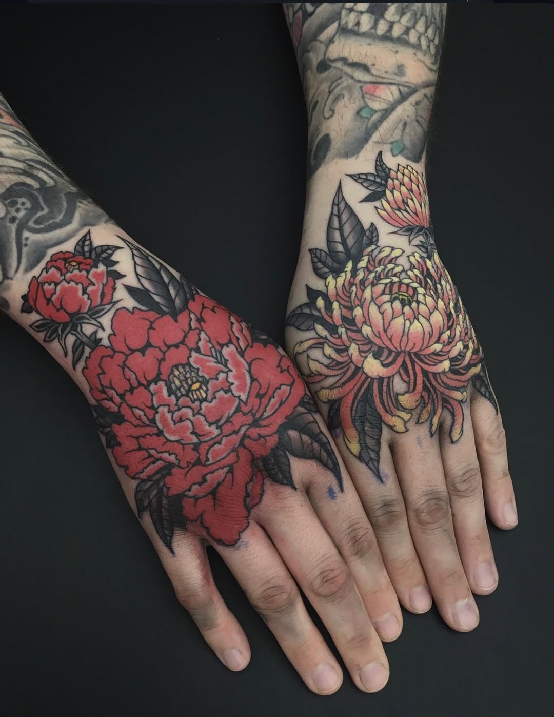 Tattoo by @jaybreentattooer — japanese_irezumi, american_traditional
