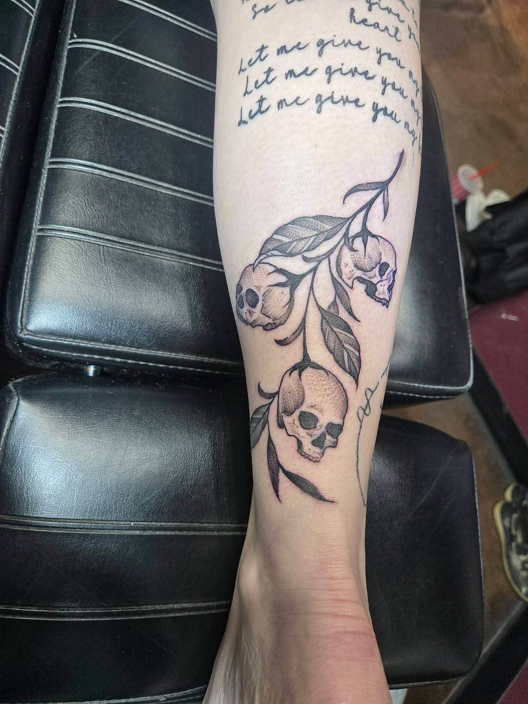 Tattoo by @killer_cait — fine_line, black_and_grey