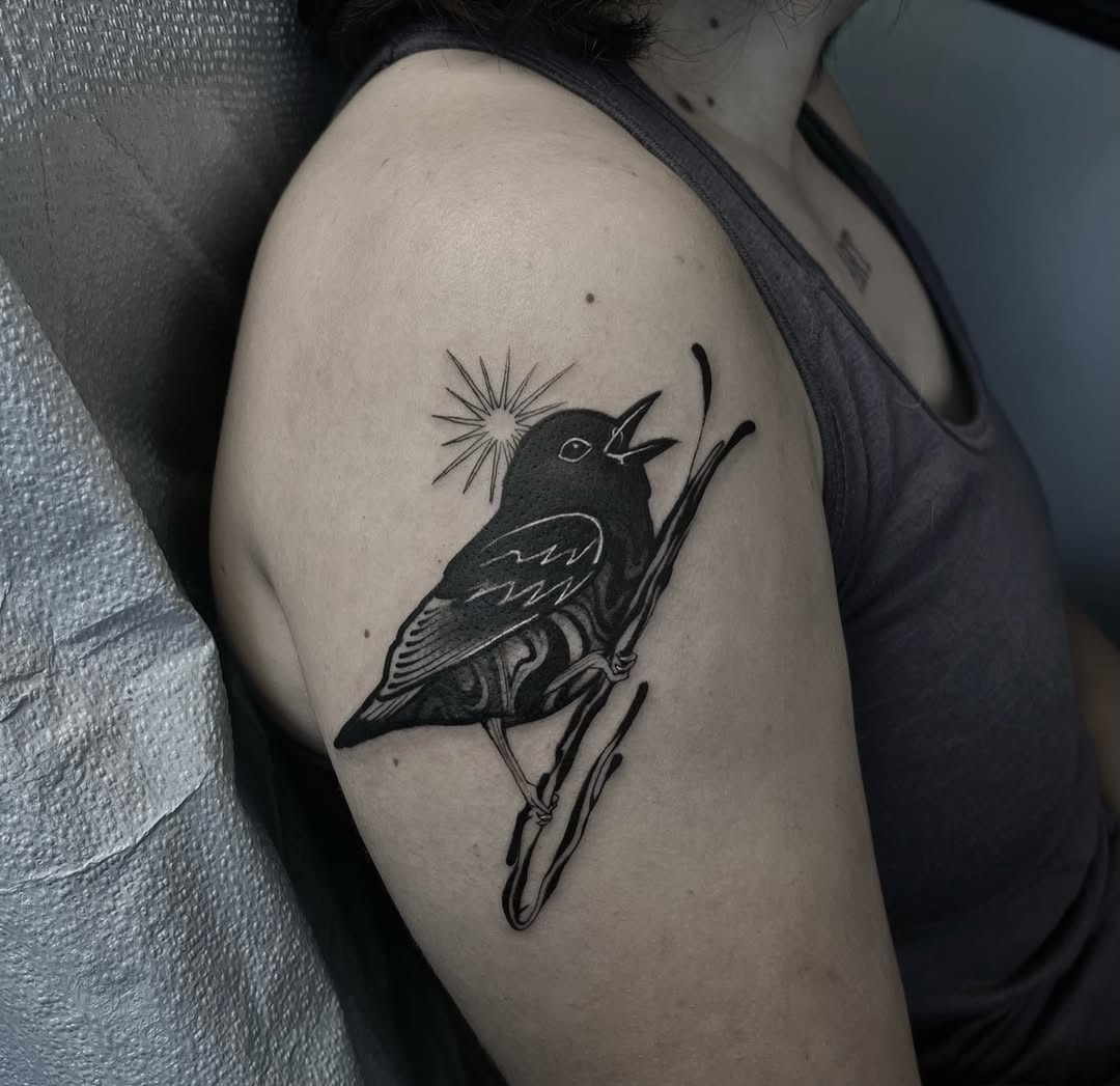 Tattoo by @hailyourself_ — blackwork, illustrative