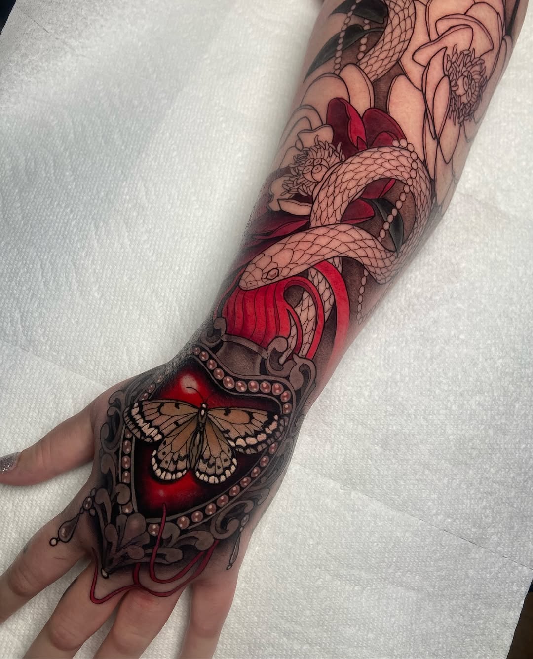 Tattoo by @marinamaytattoos — neo_traditional, realism