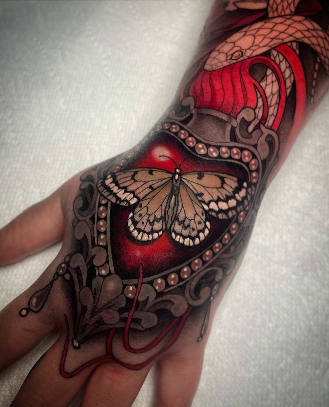 Tattoo by @marinamaytattoos — neo_traditional, realism