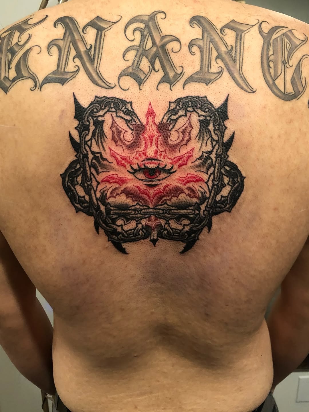 Tattoo by @aidabtattoo — blackwork, dark_realism
