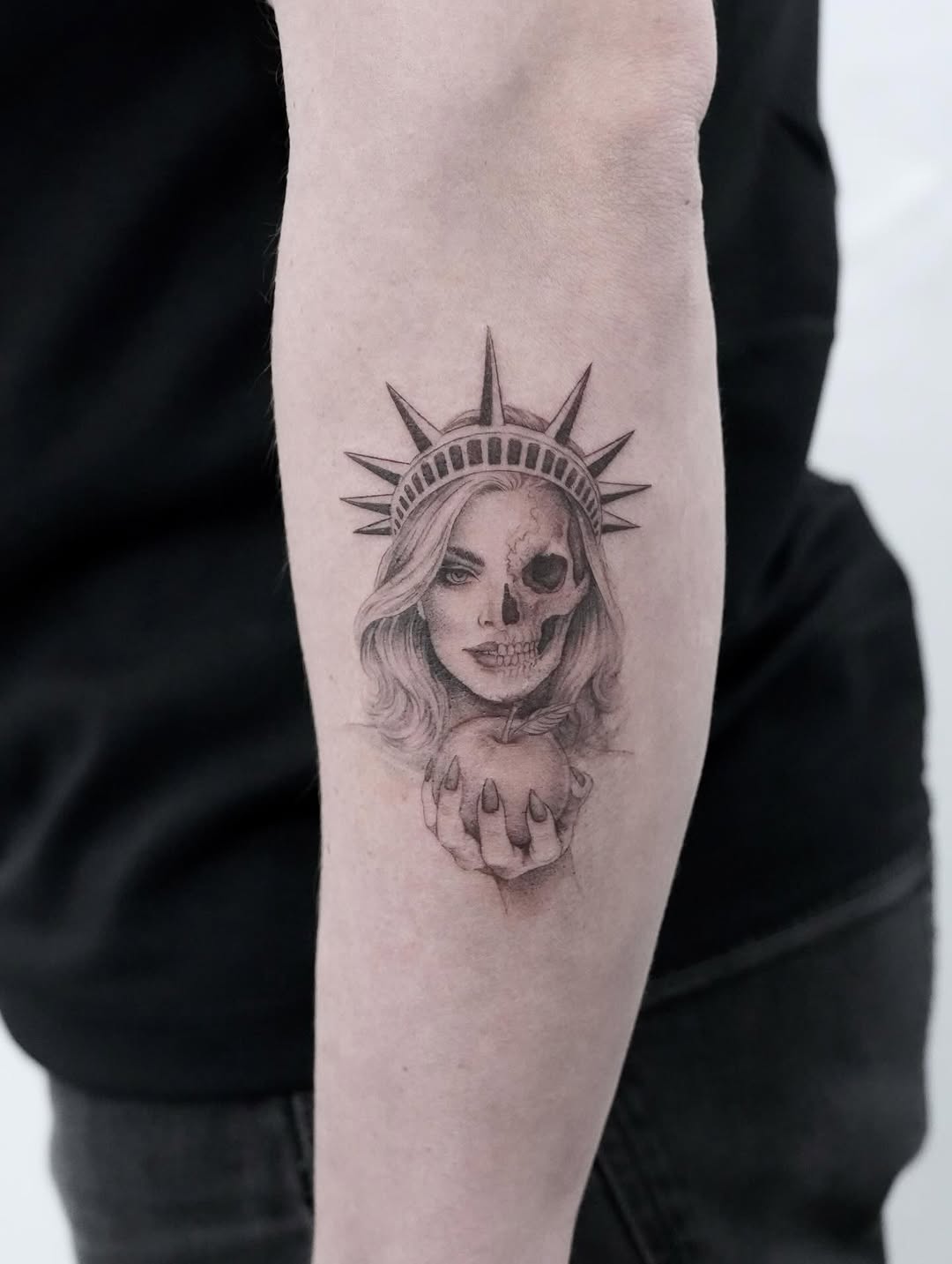 Tattoo by @julsietattoos — realism, black_and_grey