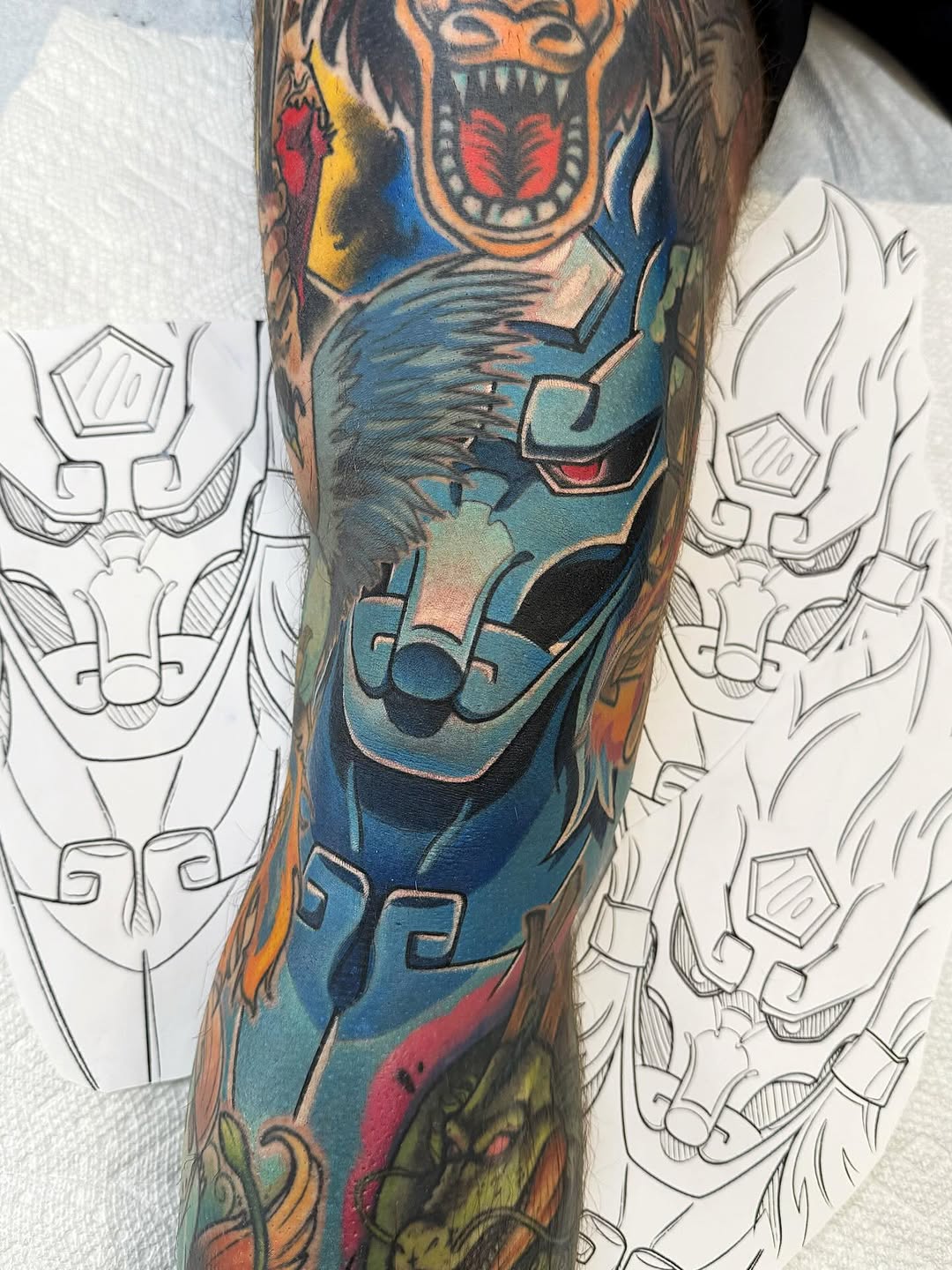 Tattoo by @chrismesitattoo โ japanese_irezumi