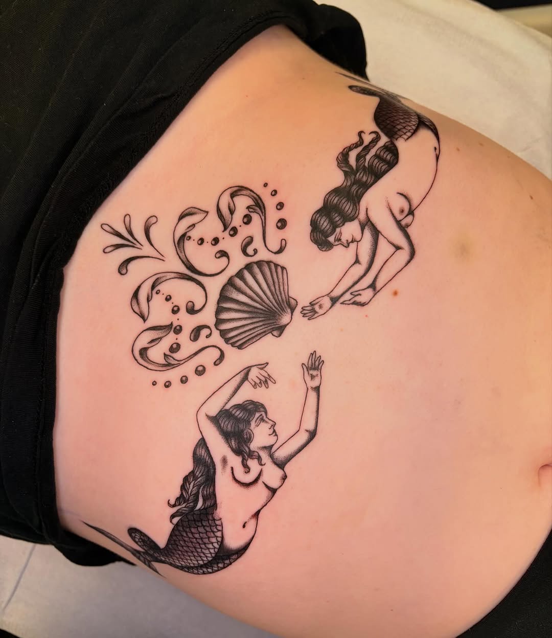 Tattoo by @hayley.tattoos — illustrative, black_and_grey