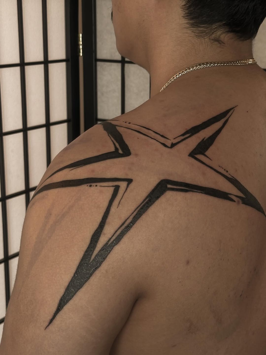 Tattoo by @into.thegraves โ blackwork
