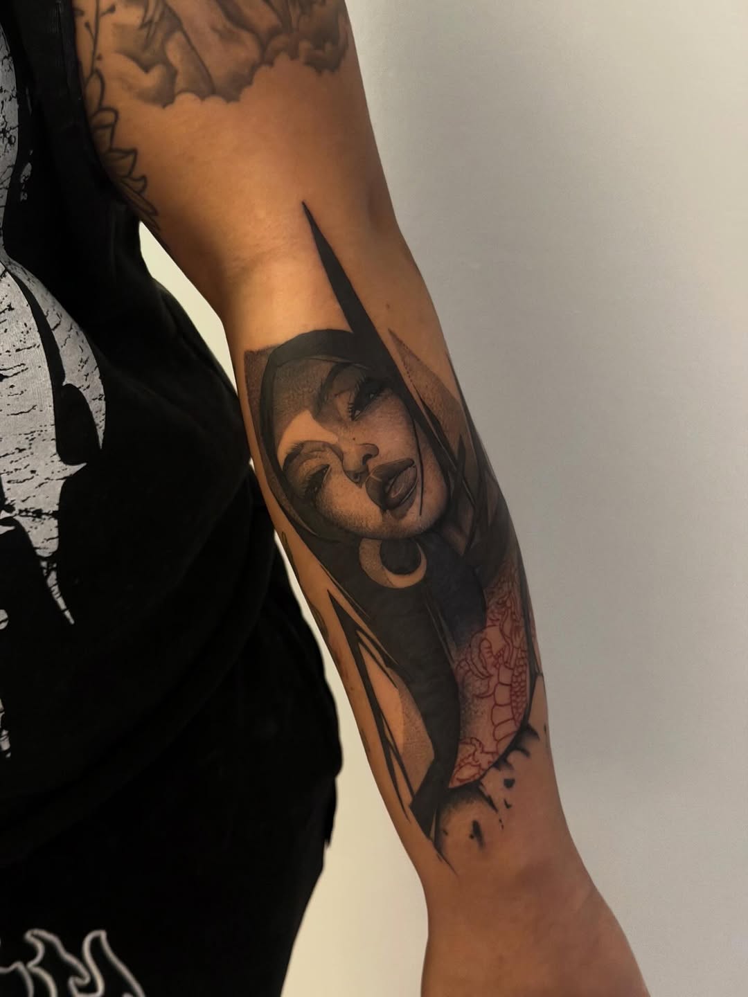 Tattoo by @kbtattz — black_and_grey, realism