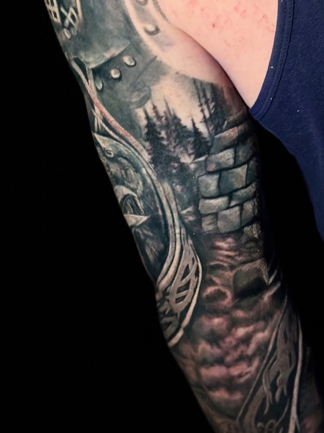 Tattoo by @dustyrose.tattoo — realism, black_and_grey