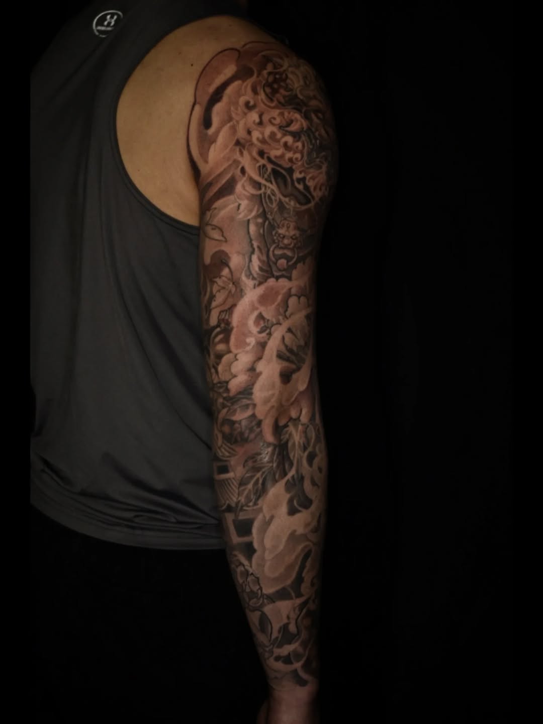 Tattoo by @artofsteve โ japanese_irezumi, black_and_grey