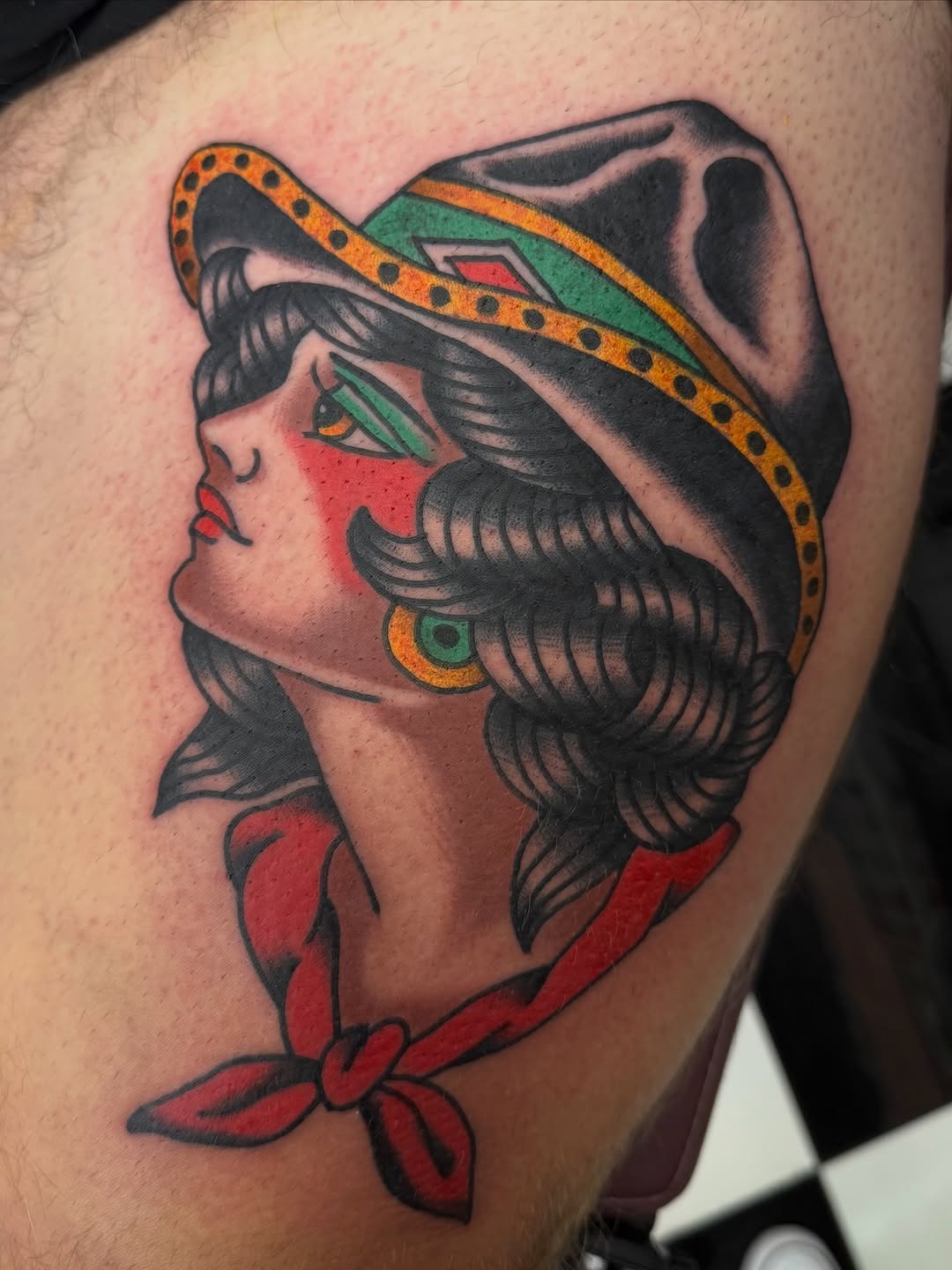 Tattoo by @drewgilestattoo — american_traditional, illustrative