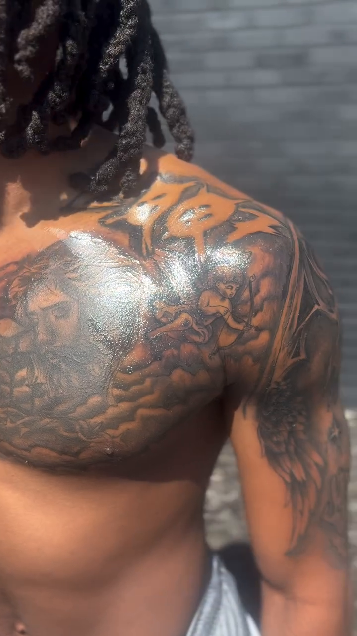 Tattoo by @chief_tats614 — black_and_grey, realism