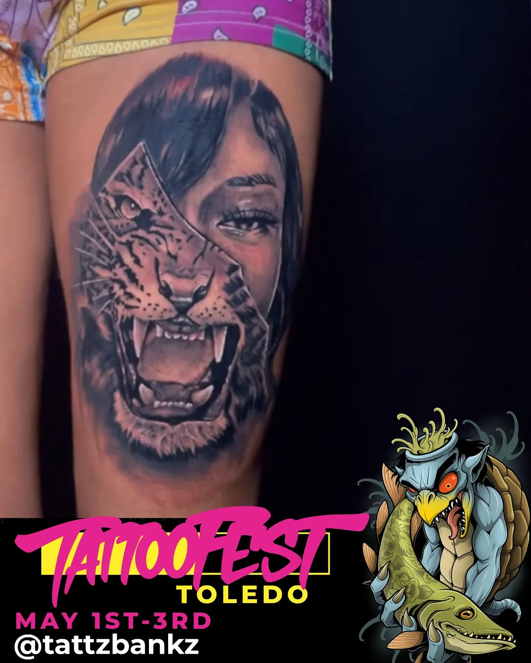 Tattoo by @tattzbankz — realism, black_and_grey