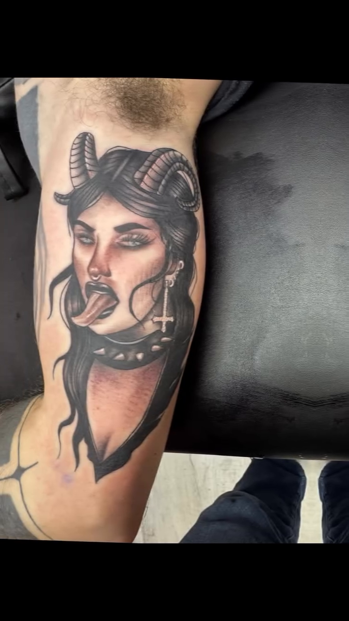 Tattoo by @jordonslagletattooer — realism, black_and_grey