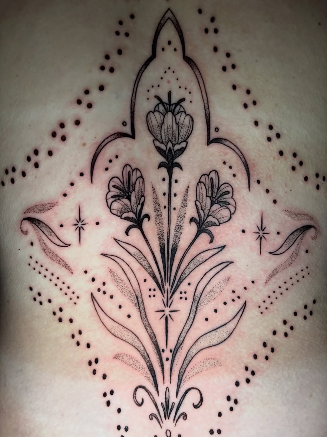 Tattoo by @witching.hourrr โ dotwork, ornamental