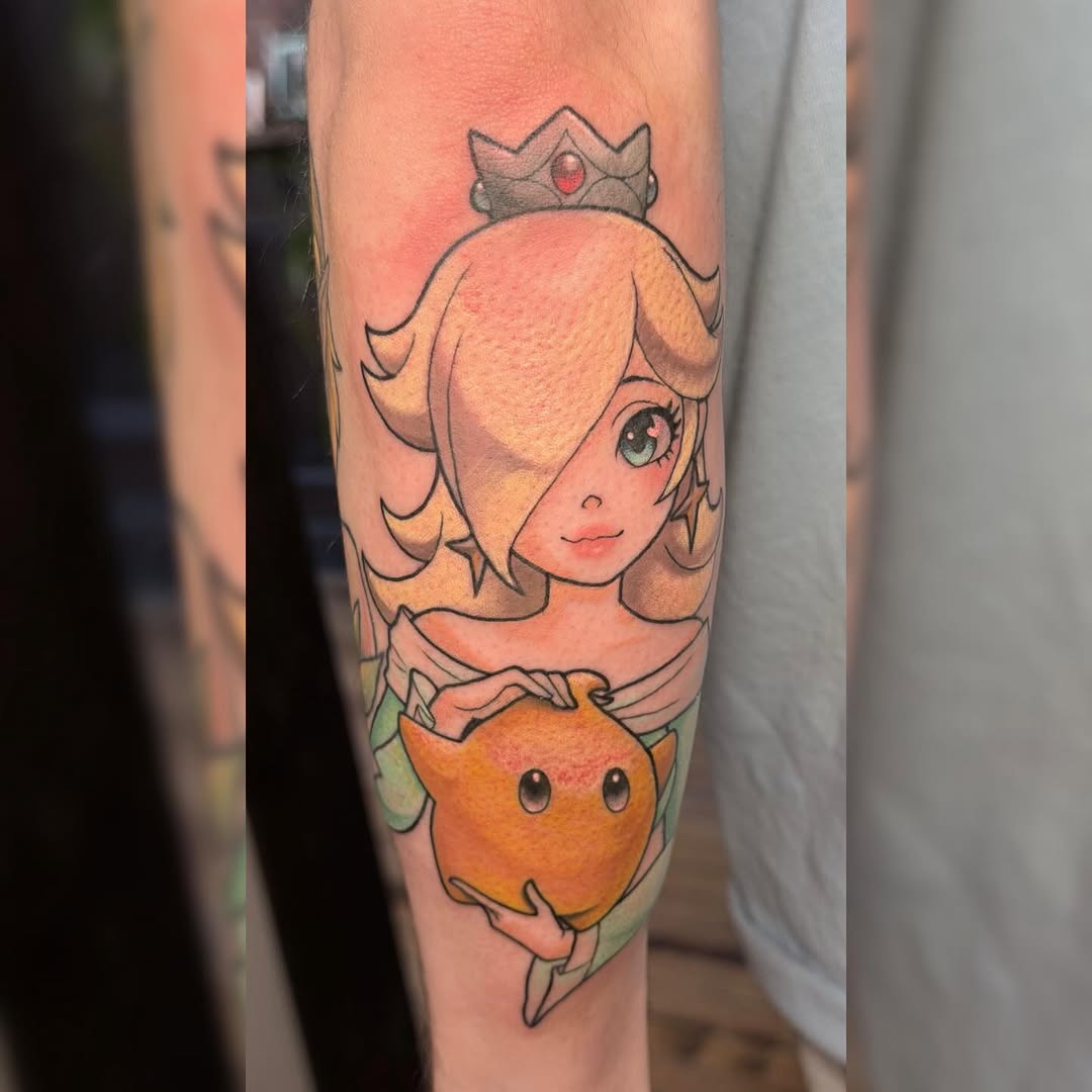 Tattoo by @gabipaigeee — anime, new_school
