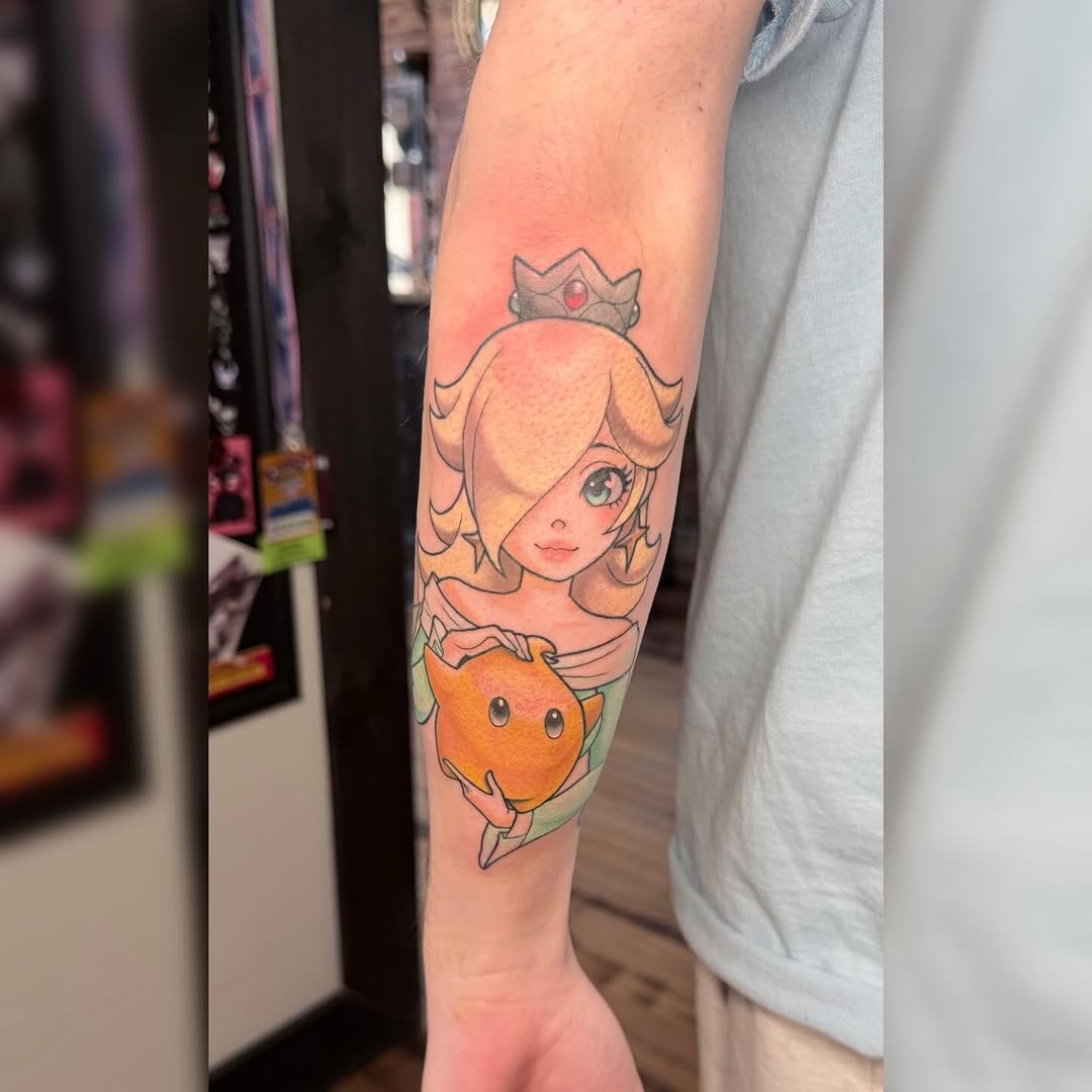 Tattoo by @gabipaigeee — anime, new_school