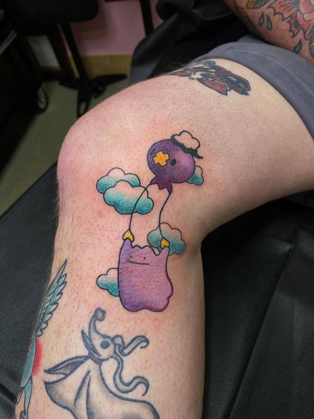 Tattoo by @kaitlin.tattoos — illustrative, anime