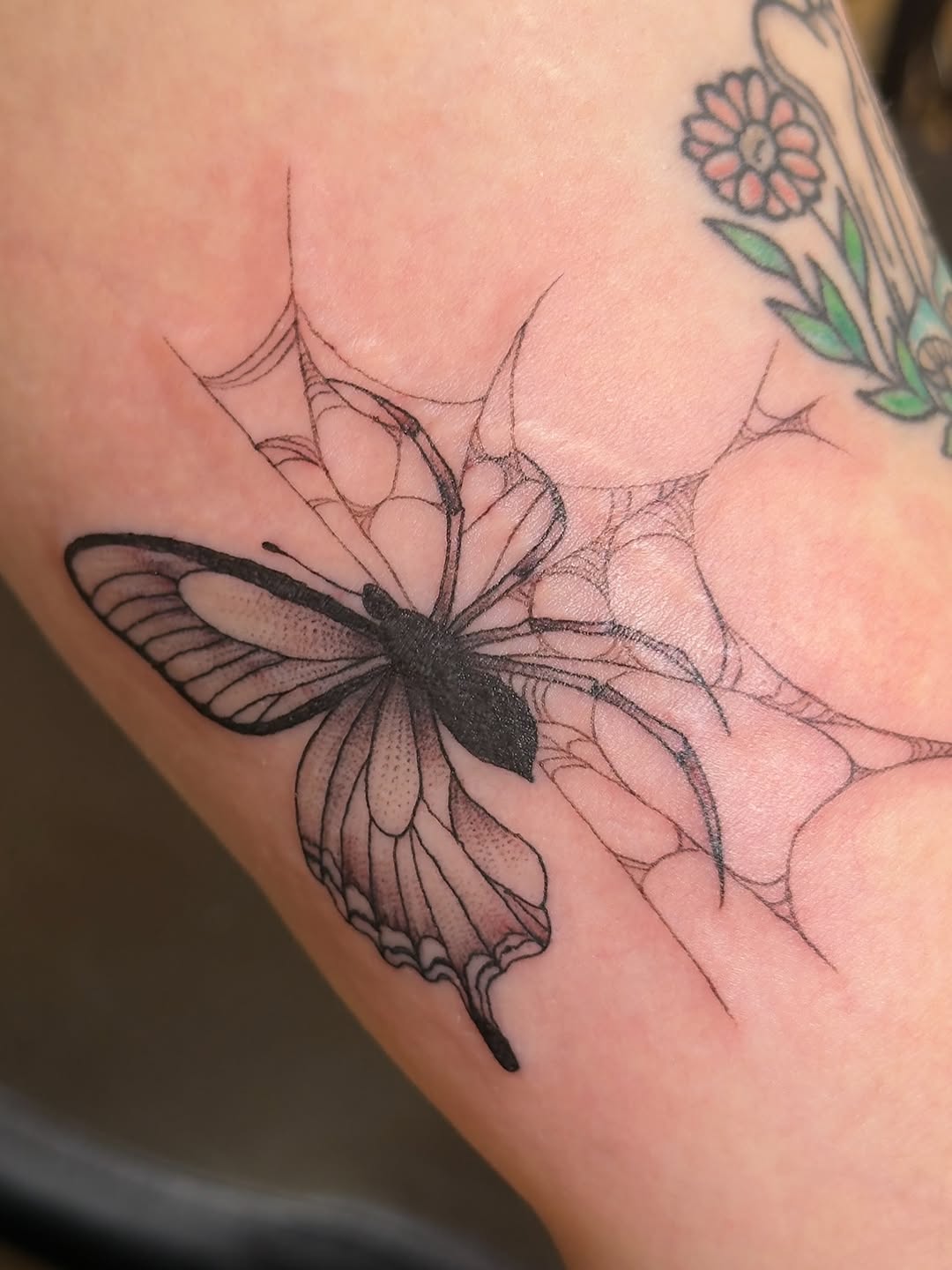 Tattoo by @rae.inkss — illustrative, black_and_grey