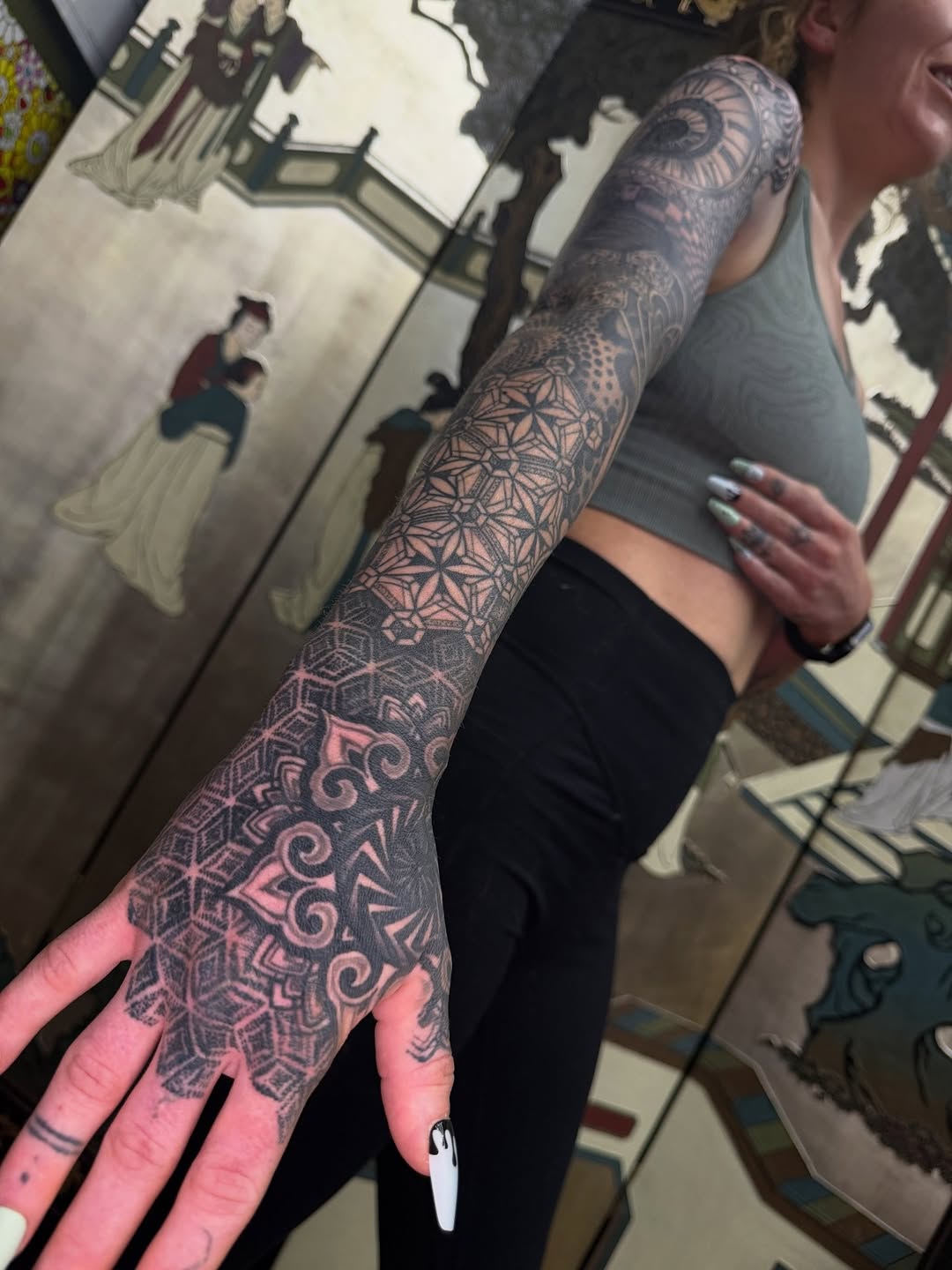 Tattoo by @jaws_the_artist β geometric, blackwork