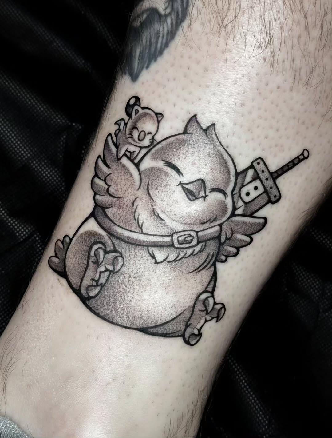 Tattoo by @tattoosbykelsi — illustrative, black_and_grey