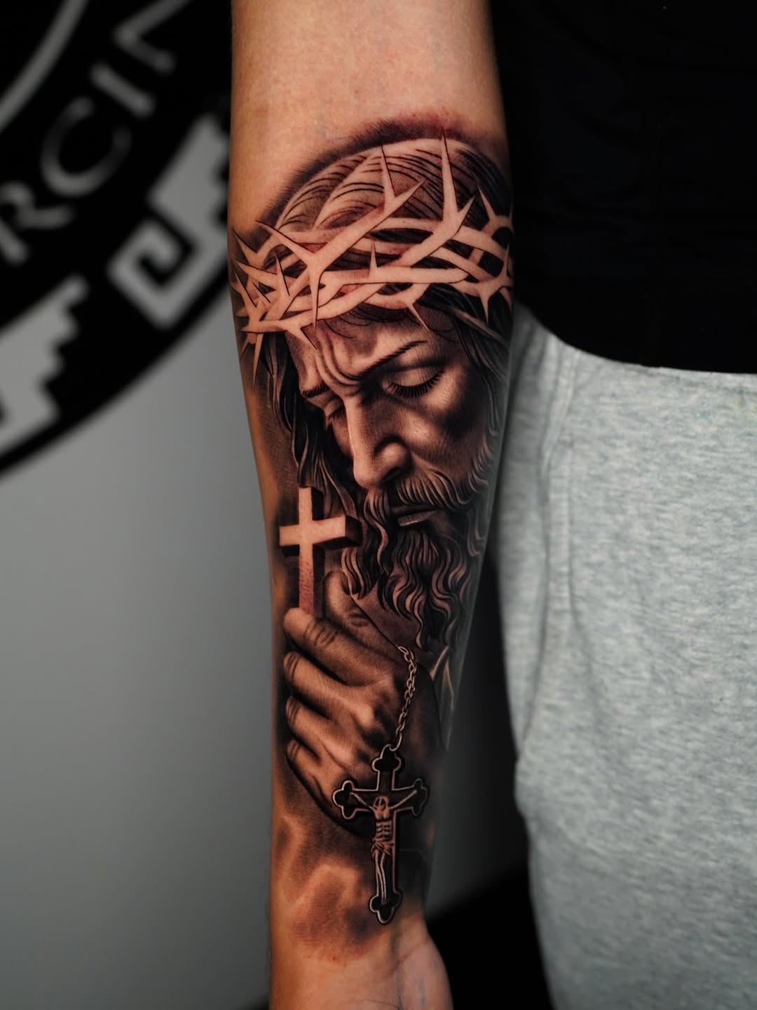 Tattoo by @salvador.tattoos — realism, black_and_grey