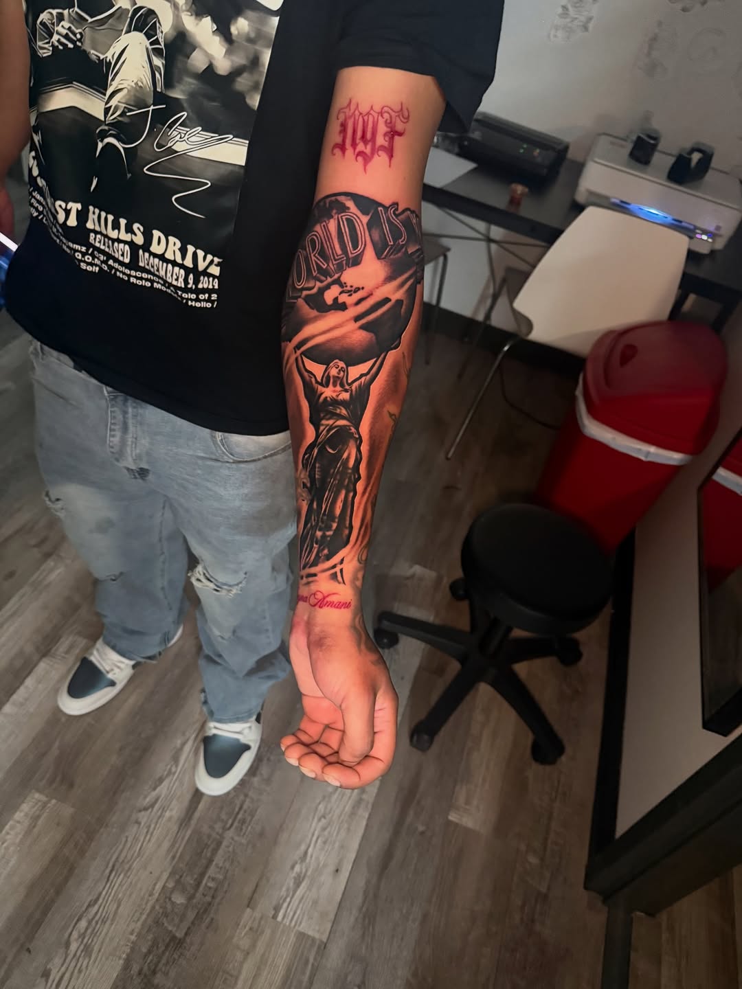 Tattoo by @societiesmenece β realism, black_and_grey