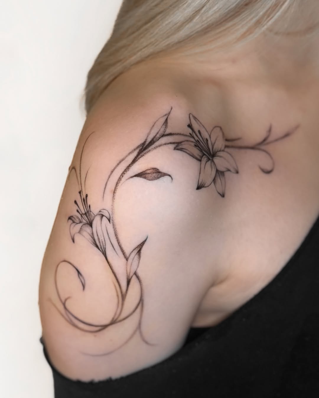 Tattoo by @gagemansfield.tattoos — fine_line, black_and_grey