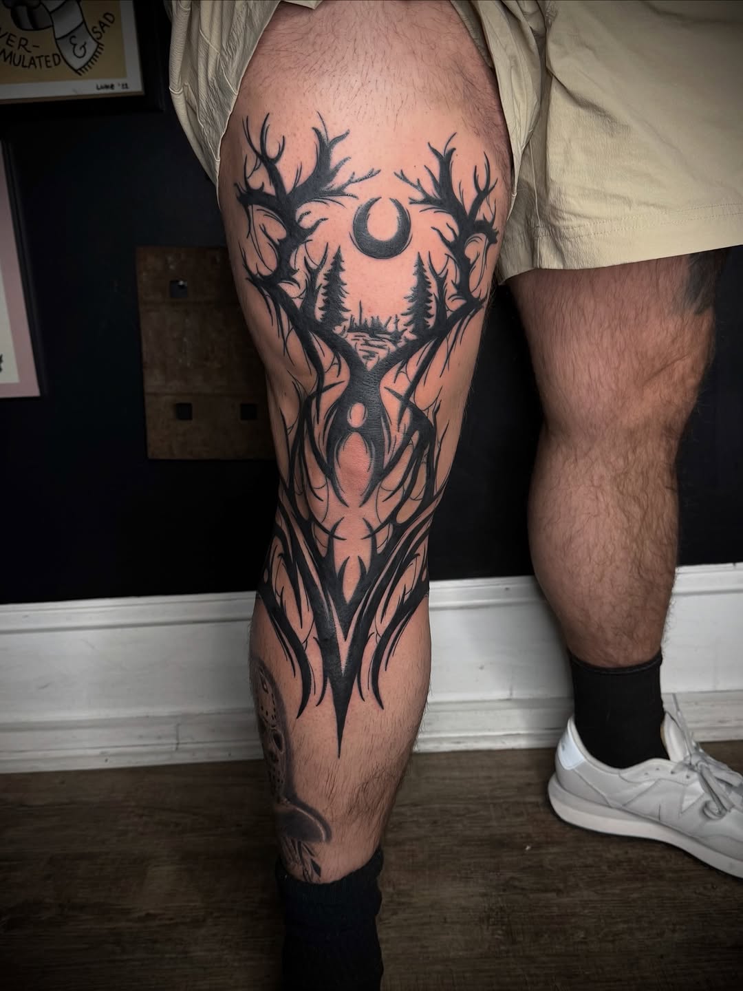 Tattoo by @blvck.trad — blackwork, ornamental