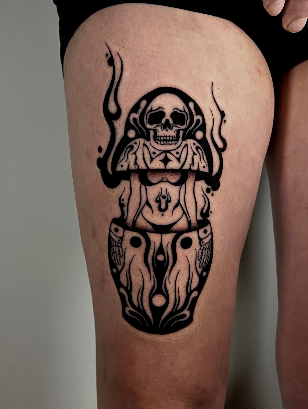 Tattoo by @rebel_milly — blackwork